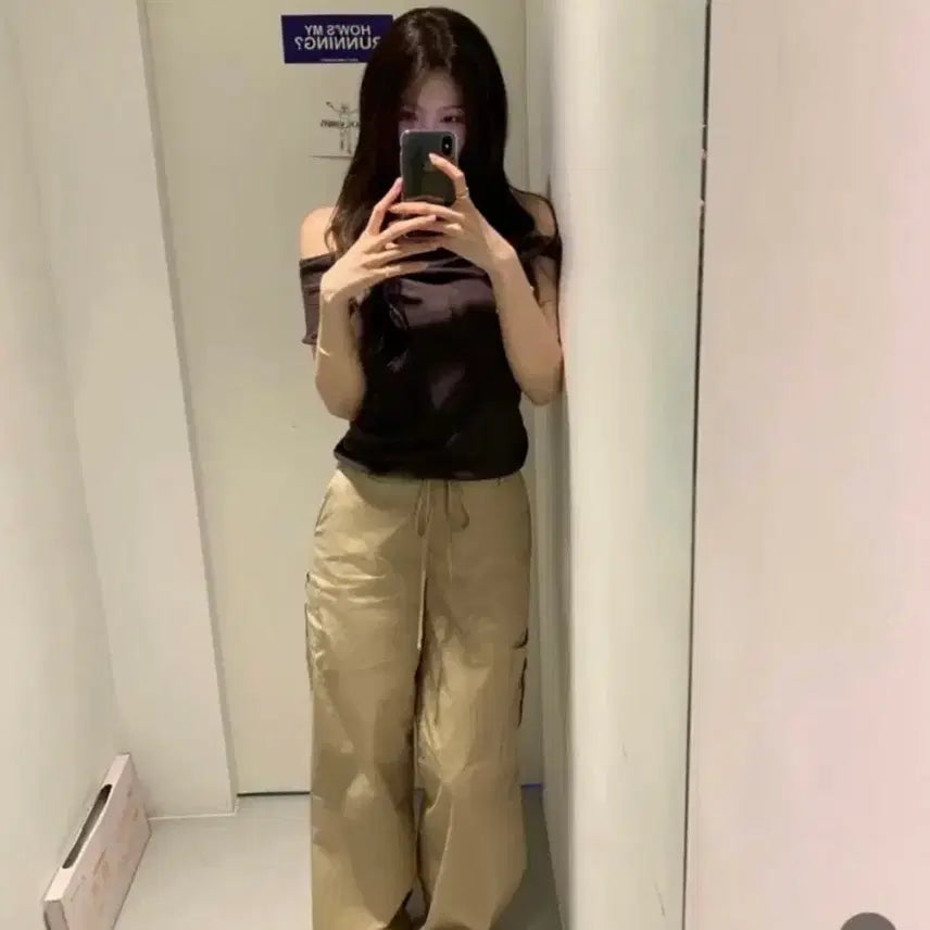 [BUNJANG] Ont Day Cargo Pants Beige (Long) / 온트 데이 카고 베이지 (long)
