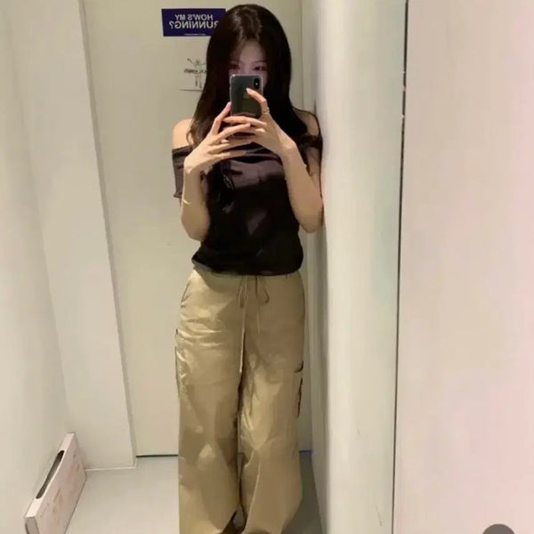 [BUNJANG] Ont Day Cargo Pants Beige (Long) / 온트 데이 카고 베이지 (long)