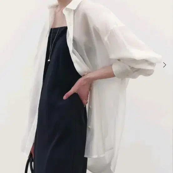 [BUNJANG] SIE Comfort Sheer Shirt Ivory / 시에 SIE_니스 시어셔츠 _아이보리 _컴포트 [택달린새상품]