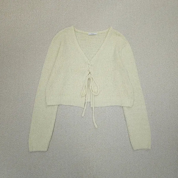 [BUNJANG] (F)PAZ V-Neck Long Sleeve Cardigan / (F)PAZ 여성 브이넥 긴팔 가디건