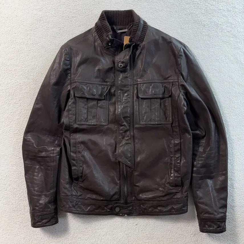 [BUNJANG] ZIOZIA Lambskin Leather Jacket / 지오송지오 램스킨 레더자켓