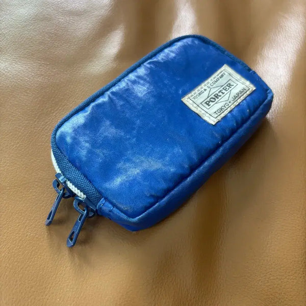 [BUNJANG] Porter Gloss Blue Coin Card Case Wallet / PORTER 포터 코인 카드 케이스 월렛 지갑 글로스 블루