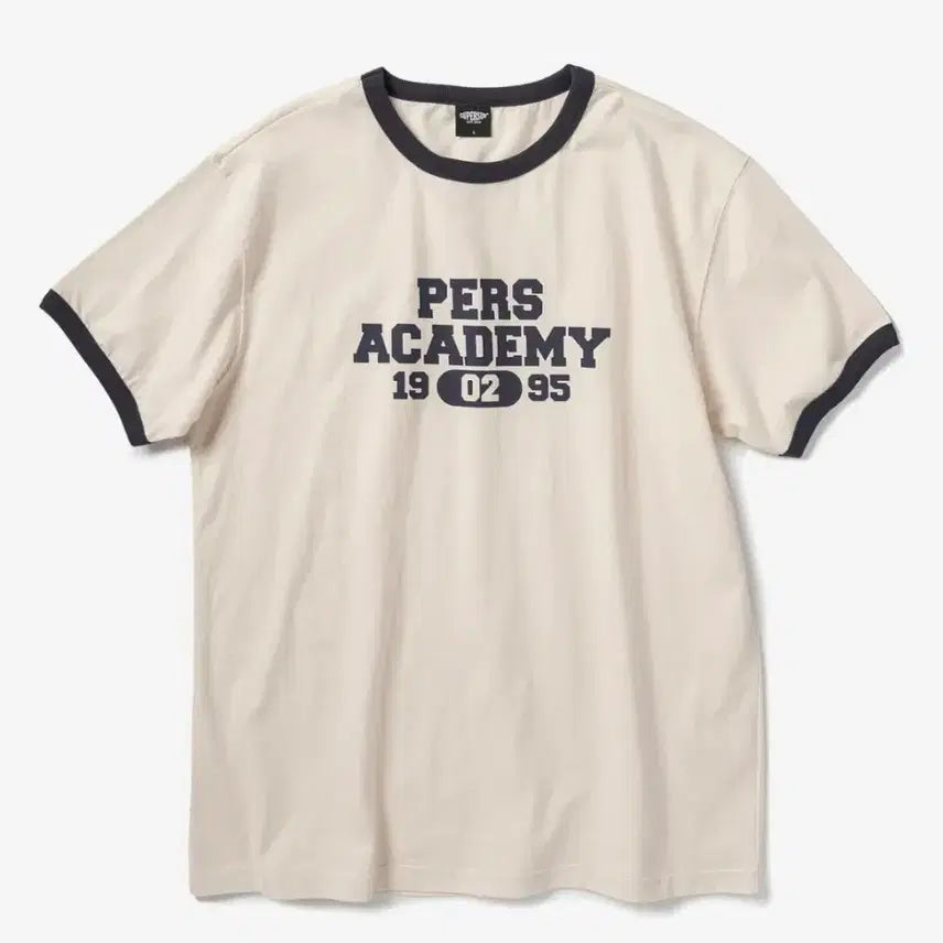 [BUNJANG] Super Super Ringer Half-Sleeve T-Shirt Ivory / 슈퍼서브 링거 반팔티 아이보리