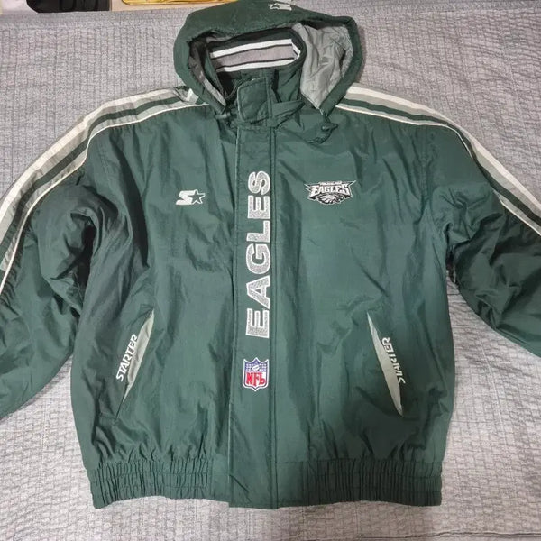 [BUNJANG] Starter Philadelphia Eagles Padded Jacket L / 스타터 NFL 필라델피아 이글스 패딩 L