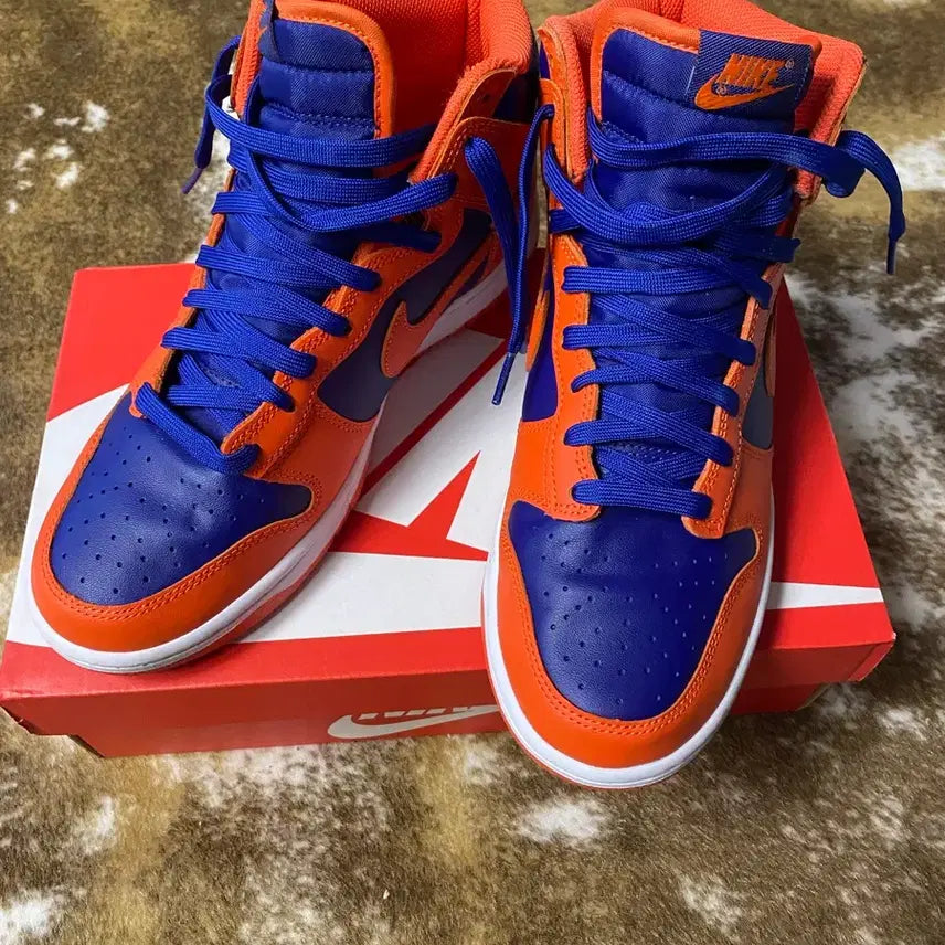 [BUNJANG] Nike Dunk High Orange/Blue 270 / 나이키 덩크 하이 주황색/파란색 270