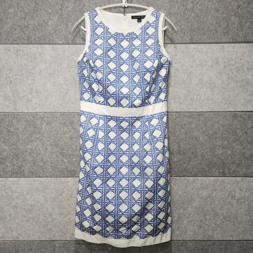 [BUNJANG] Brooks Brothers 346 Sleeveless Pattern Dress - Size 0 / 브룩스브라더스 346 패턴 민소매 원피스 (사이즈 0)