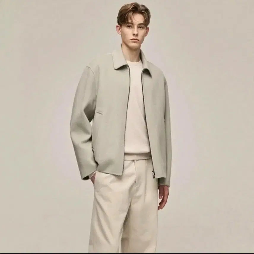 [BUNJANG] Time Homme Cashmere Blend Two-Way Jacket / 타임옴므 캐시미어 블렌드 투웨이