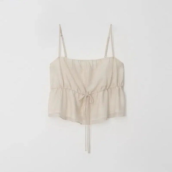 [BUNJANG] Yoonsulshop Shell Beige Bustier Blouse / 윤슬샵 shell beige bustier blouse