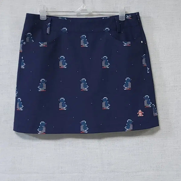 [BUNJANG] Munsingwear Penguin Pattern Mini Golf Skirt / 먼싱웨어 정품 데상트코리아 골프 미니 스커트 치마 26 27 안감있음 상태최상