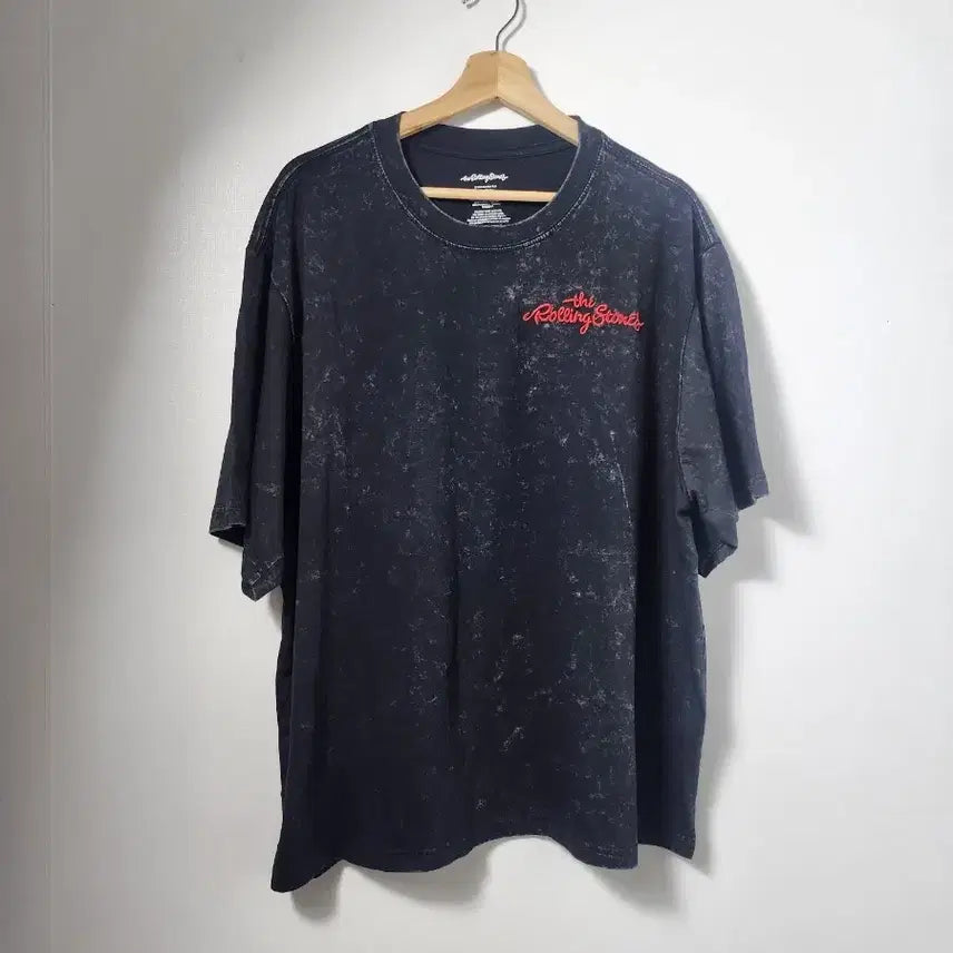 [BUNJANG] Rolling Stones Printed Short Sleeve T-Shirt Black / 롤링스톤즈. 프린팅 X반팔 티셔츠 블랙