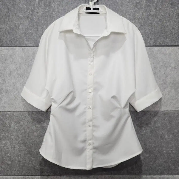 [BUNJANG] Cider Slim Fit Shirt Blouse XS White / CIDER 샵사이다 슬림핏 셔츠 블라우스 (사이즈 XS)