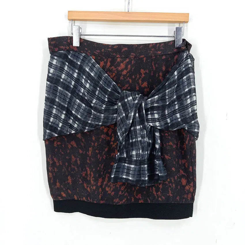 [BUNJANG] 3.1 Phillip Lim Mini Skirt Brown / 3.1필립림 여름 얇고 하늘하늘 미니스커트 브라운2 (HU46544)