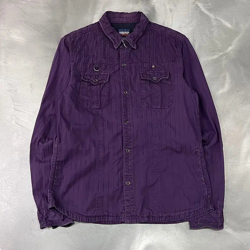 [BUNJANG] Nicole Club Two Pocket Work Shirt / 니콜클럽 투포켓 워크 셔츠 y18975