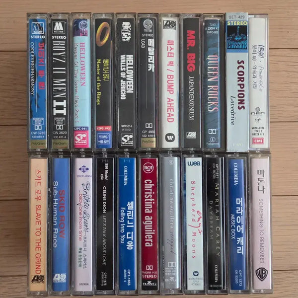 [BUNJANG] Various Artists - Pop & Rock Cassette Tape Collection / 할로윈 메탈리카  퀸 스콜피언 스키드로우 MR. BIG 보이즈 투 맨