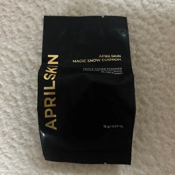 [BUNJANG] Aprilskin Magic Snow Cushion (No. 21 Light Beige) Case + Refill / 에이프릴스킨 매직스노우쿠션(21호) 케이스+리필 팔아요~!