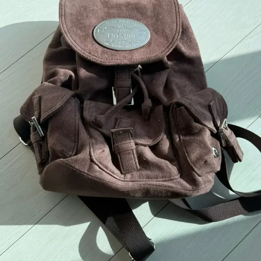 [BUNJANG] LOTSYOU Nostalgia Chubby Backpack Brown / [LOTSYOU] 노스탤지어 처비 백팩 브라운