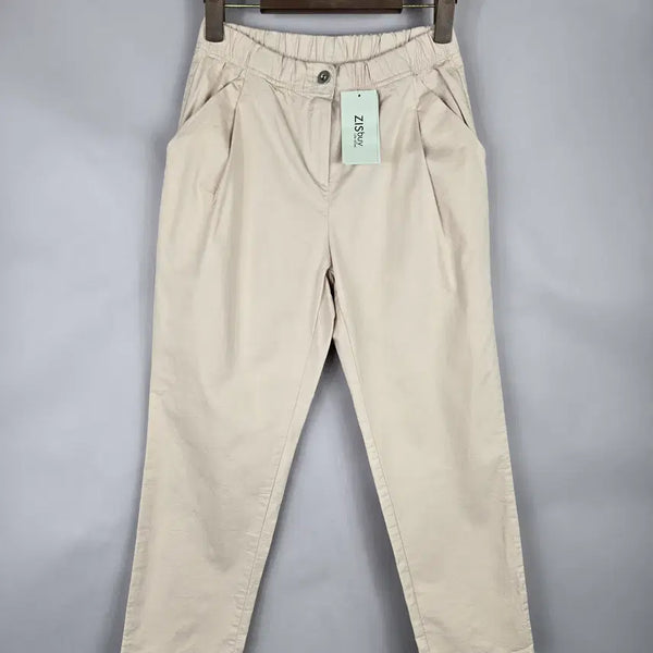 [BUNJANG] JISEN Banding Span Casual Cotton Pants / [무료배송]새상품 지센 67-88 (F) 밴딩 스판 얇은 원단 캐주얼 면바지 팬츠