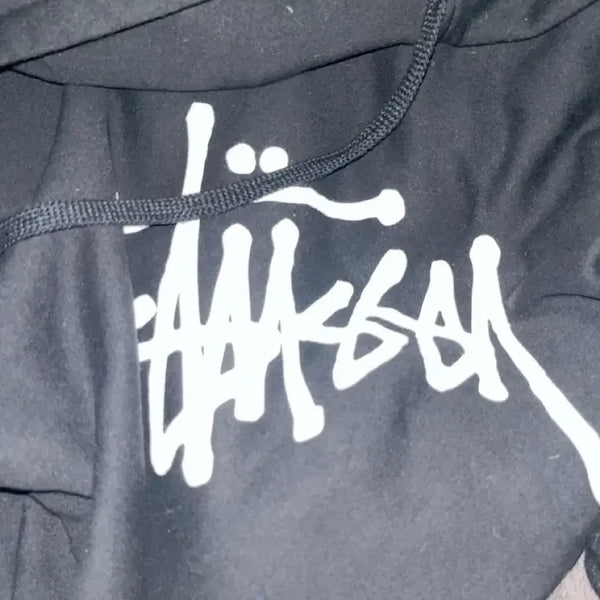 [BUNJANG] Stussy Black Hoodie Zip-Up / 스투시 블랙 후드집업