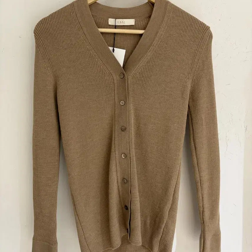 [BUNJANG] Organe Cardigan Wool 100 XS Camel / 오르가디건