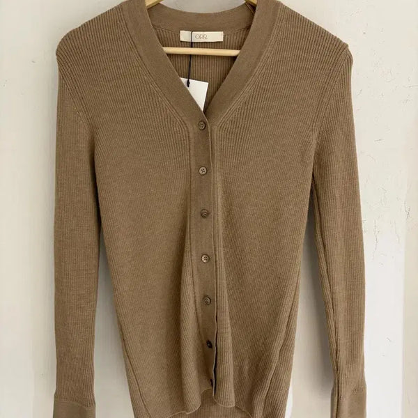 [BUNJANG] Organe Cardigan Wool 100 XS Camel / 오르가디건