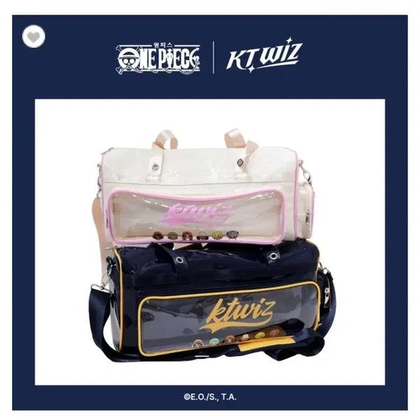 [BUNJANG] Ktwiz x One Piece Boston Bag - Ivory / ktwiz 케이티위즈 X 원피스 보스턴백 아이보리