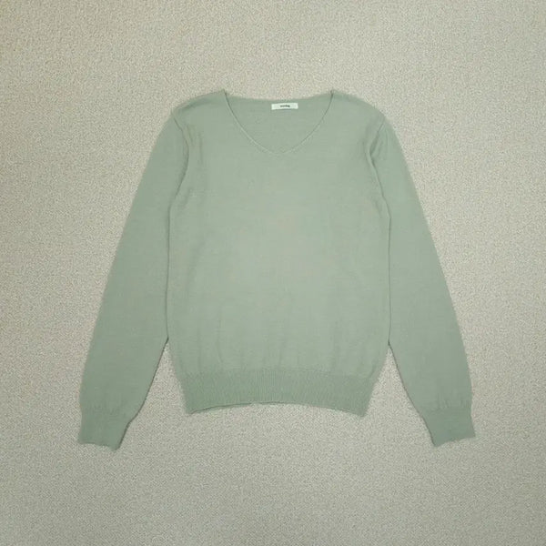 [BUNJANG] Wonlog V-Neck Long-Sleeve Knit / (F)원로그 여성 브이넥 긴팔 니트