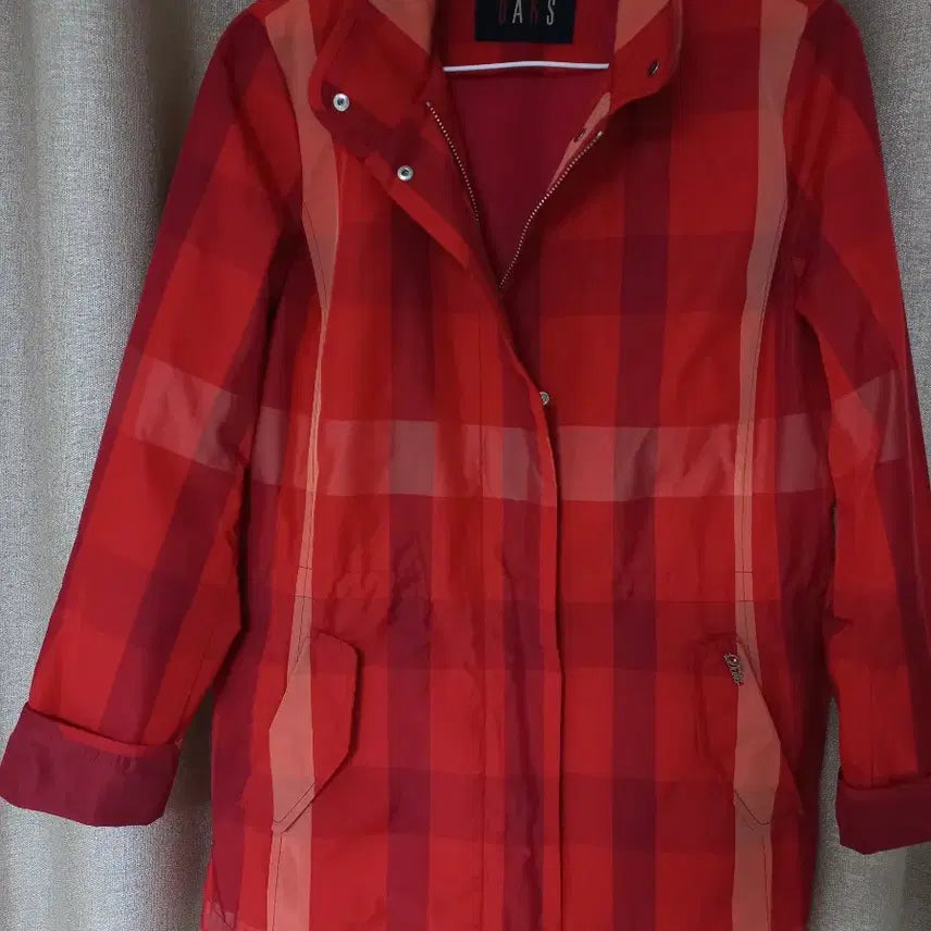 [BUNJANG] Daks Women's Check Windbreaker Jacket (Size 95) / 닥스 여성 체크 바람막이 자켓 (95)