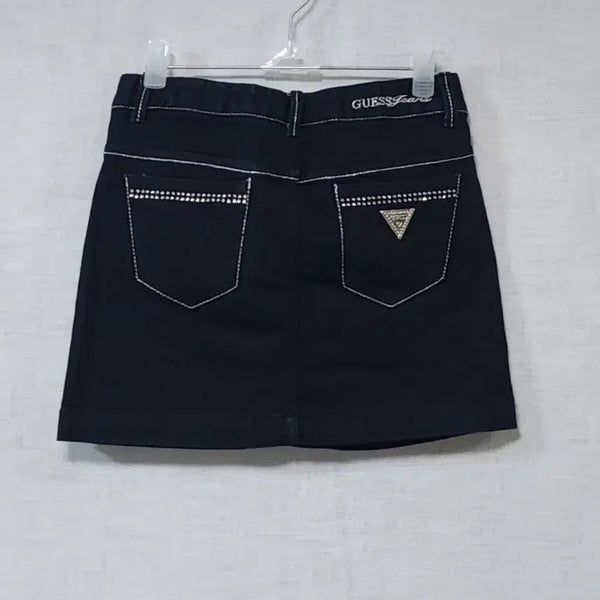 [BUNJANG] Guess Cubic Mini Denim Skirt Size 24 / 게스 정품 큐빅 미니 스케트 데님 청 치마 24