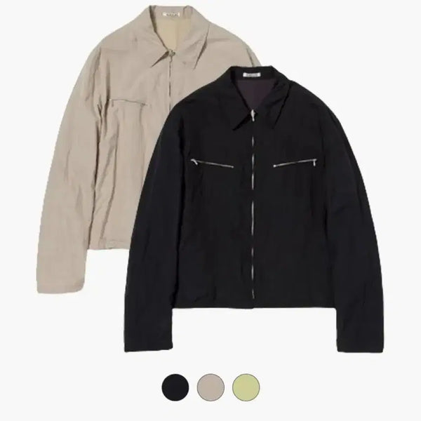 [BUNJANG] Auralee High Count Wool Poplin Blouson Black / 오라리 하이 카운트 울 포플린 블루종