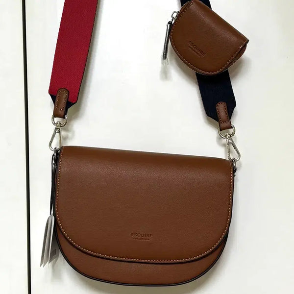 [BUNJANG] Esquire Leather Crossbody Bag / (완전새것) 에스콰이어 크로스백