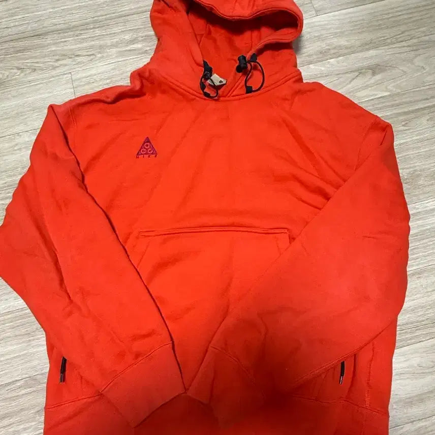 [BUNJANG] Nike ACG Embroidered Logo Orange Hoodie / 나이키 후드티