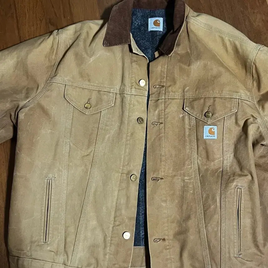 [BUNJANG] Carhartt WIP Trucker Jacket Brown / 칼하트 워크 자켓 / 진 트러커 자켓