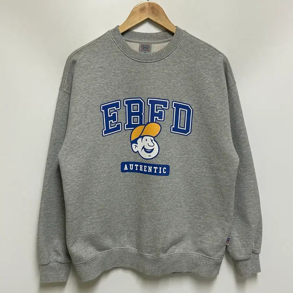 [BUNJANG] EBFD Bets Authentic Sweatshirt (Grey, Cotton Blend) / [남여공용-95]이벳필드 베츠 어센틱 맨투맨