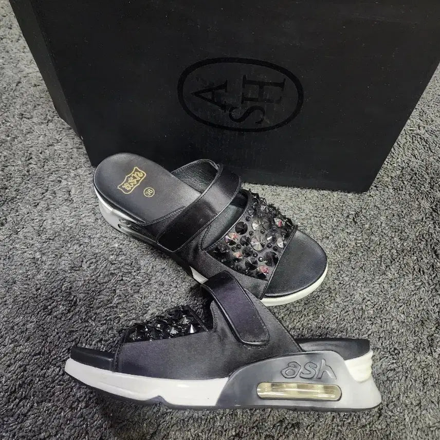 [BUNJANG] ASH Black Air-Sole Slippers Size 36 / 아쉬 블랙 에어솔 슬리퍼 36사이즈