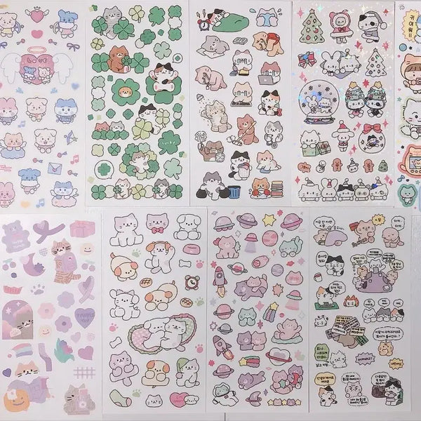 [BUNJANG] Cat Cafe Sticker Bundle New / 고양이다방 스티커 일괄 새상품