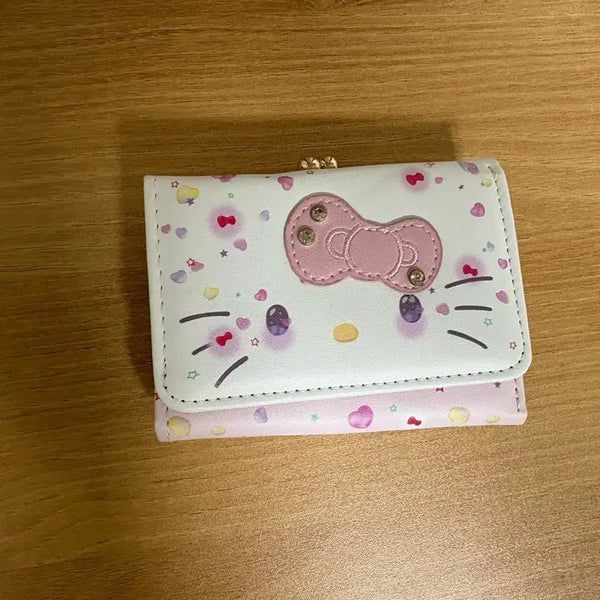 [BUNJANG] Sanrio Hello Kitty 50th Anniversary Trifold Wallet / 산리오정품) 헬로키티50주년 3단 반지갑 새상품