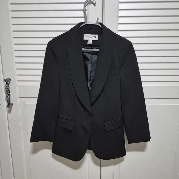 [BUNJANG] Forever 21 Black Blazer Jacket / 포에버21 블랙 자켓 블레이저 정장