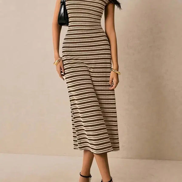 [BUNJANG] Striped Long Dress / 스트라이프 원피스