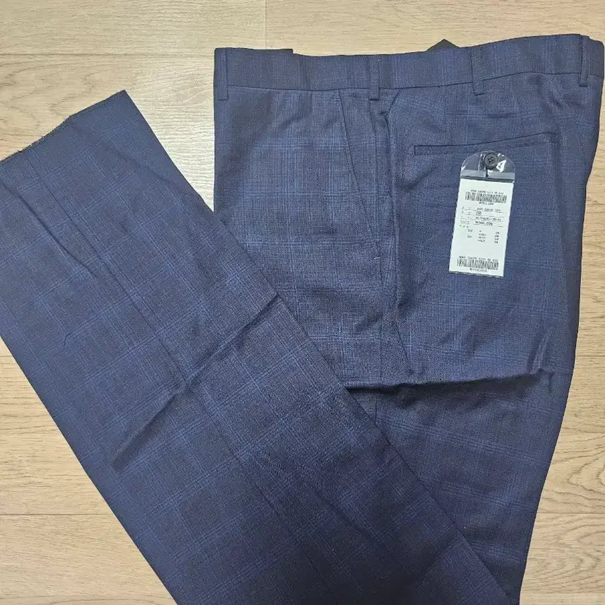 [BUNJANG] Men's Wool Blend Slim Fit Suit Pants Navy 92cm / 남성 정장 바지 네이비 92cm 춘추복 새상품