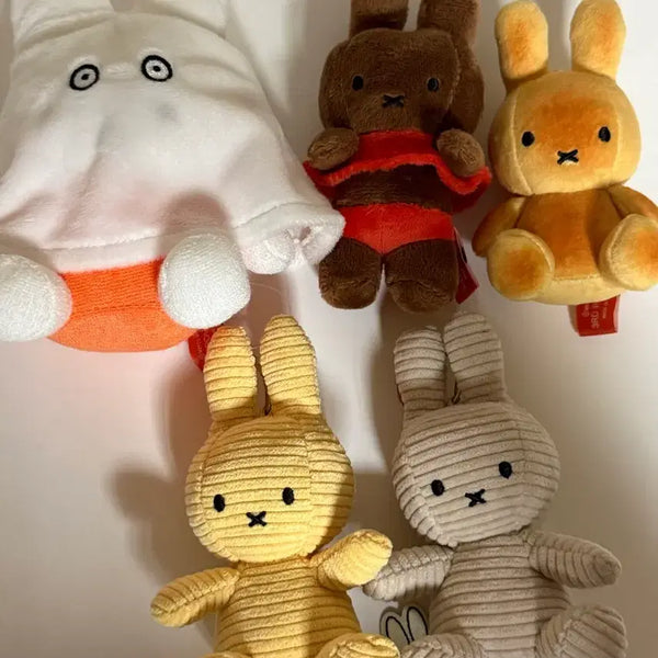 [BUNJANG] Bonton Toys Miffy Corduroy Keychain (Melanie, Ghost, Bread) / 본톤 토이즈 미피 코듀로이 키링 비키니 멜라니 빵미피 유령 미피 인형
