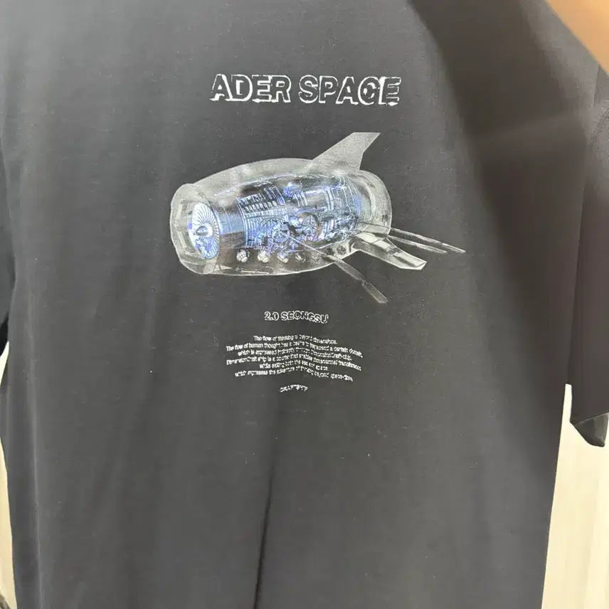 [BUNJANG] Ader Error Seongsu Space T-Shirt Black / 아더에러 성수 스페이스 반팔티 블랙 A1사이즈 단품