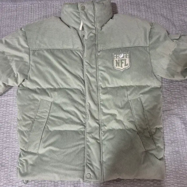 [BUNJANG] NFL Corduroy Padded Parka - Size L / NFL 대장급 코듀로이 패딩 L