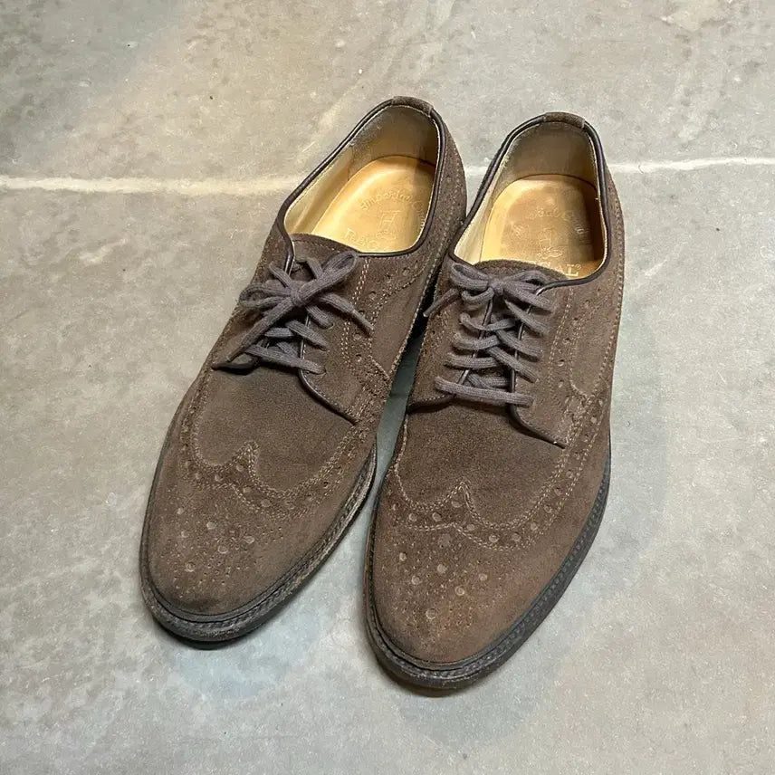 [BUNJANG] Regal Imperial Grade Suede Longwing Derby Shoes / 255) 리갈 임페리얼그레이드 스웨이드 롱윙 더비 슈즈