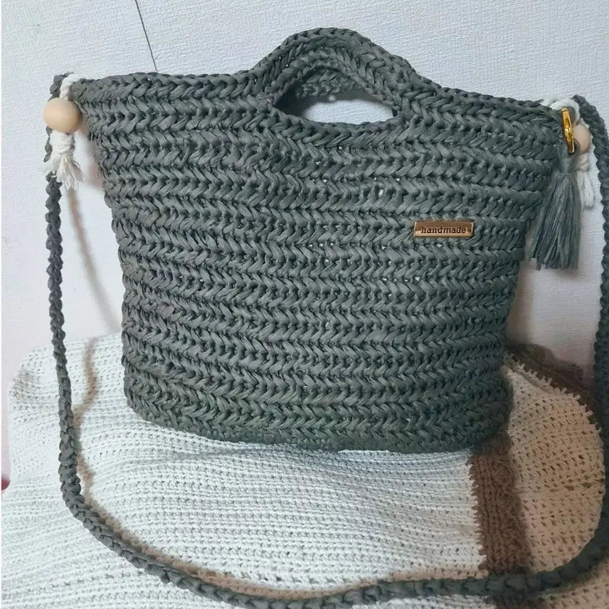 [BUNJANG] Herringbone Knit Bag / 헤링본가방