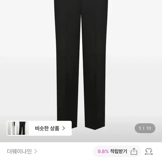 [BUNJANG] The Way Nine Straight Fit Slacks Pants / 더웨이나인 면접 바지