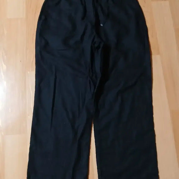 [BUNJANG] Raff Paff Women's Black Linen Pants / 라피아프  여성  블랙  마바지  미착용