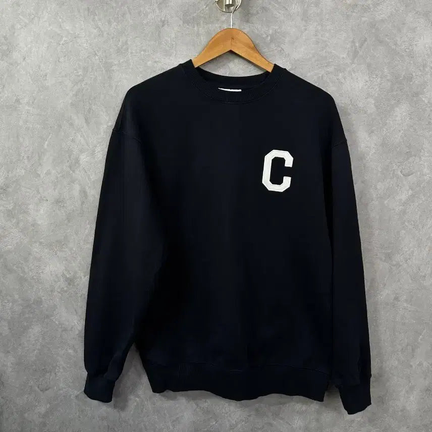 [BUNJANG] Covernat Crewneck Sweatshirt Navy C Logo M / 커버낫 맨투맨 네이비 C 로고  M
