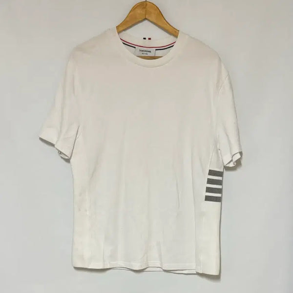 [BUNJANG] Thom Browne White T-Shirt / 톰브라운 반팔티 화이트