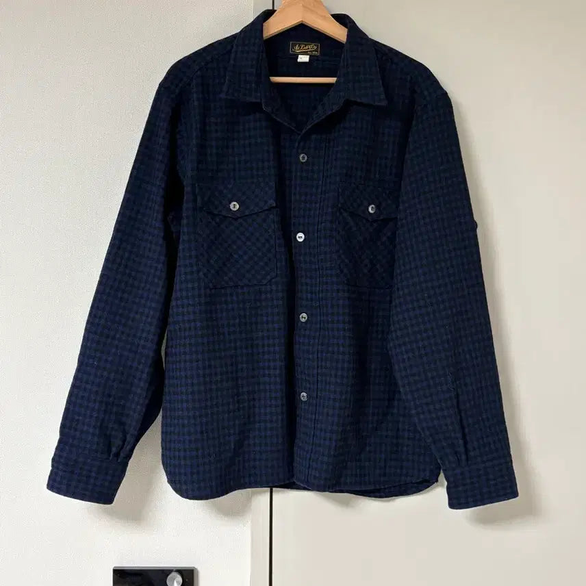 [BUNJANG] Atlarco Check Wool Shirt / 엣라코 체크 울 셔츠 16 1/2