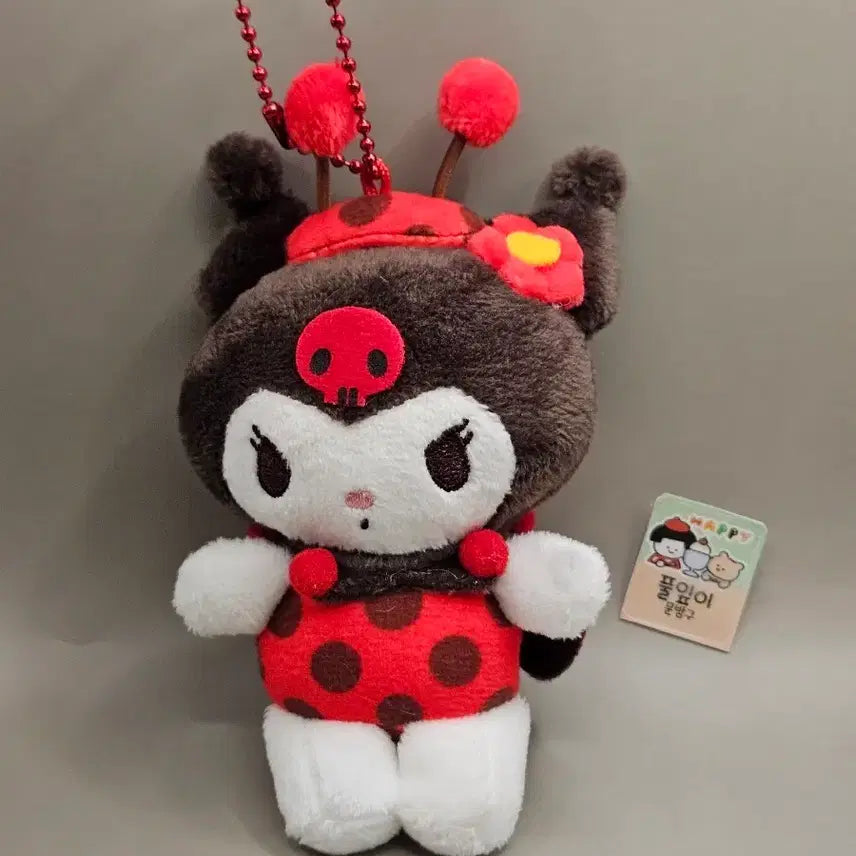 [BUNJANG] Sanrio Kuromi Ladybug Keychain / 쿠로미 레이디 버그 키링. 새상품. 산리오